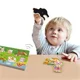 Puzzle cu maner din lemn Viga Toys Ferma cu sunet