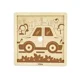 Деревянный пазл с крупными деталями Viga Toys Машинка, 9 элементов