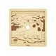 Puzzle cu piese mari din lemn Viga Toys Hipopotam, 9 elemente foto