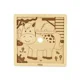 Puzzle cu piese mari din Lemn Viga Toys Calut, 9 elemente foto