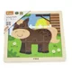 Puzzle cu piese mari din Lemn Viga Toys Calut, 9 elemente foto