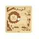 Puzzle cu piese mari din lemn Viga Toys Leu, 9 piese foto