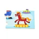 Puzzle in cadru de lemn Viga Toys Circ, 16 elemente foto