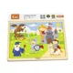 Puzzle in cadru de lemn Viga Toys Poveste, 16 elemente foto