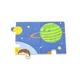Puzzle in cadru de lemn Viga Toys Calatoria in spatiu, 16 elemente foto