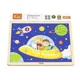 Puzzle in cadru de lemn Viga Toys Calatoria in spatiu, 16 elemente foto
