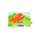 Puzzle in cadru de lemn Viga Toys Dinozauri, 16 elemente foto