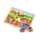 Puzzle in cadru de lemn Viga Toys Vehicule de contructii, 24 elemente foto