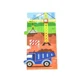 Puzzle in cadru de lemn Viga Toys Vehicule de contructii, 24 elemente foto