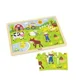 Puzzle in cadru de lemn Viga Toys Ferma, 24 elemente foto