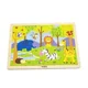 Puzzle in cadru de lemn Viga Toys Animale, 24 elemente