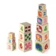 Set de cuburi educative din lemn Viga Toys