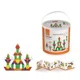 Set de blocuri geometrice pentru constructie din lemn Viga Toys, 250 piese foto