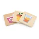 Joc de sortare cu puzzle din lemn Viga Toys Invata formele foto