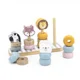 Sortator din lemn Viga Toys Animale din blocuri foto