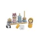 Sortator din lemn Viga Toys Animale din blocuri foto
