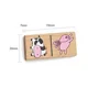 Jucarie educativa din lemn Viga Toys Domino, Animale foto
