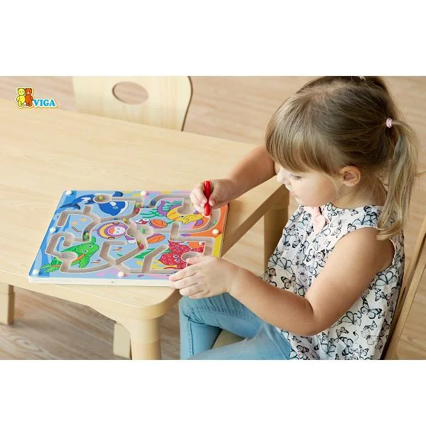 Лабиринт с магнитной палочки  Viga Toys Подводный мир foto