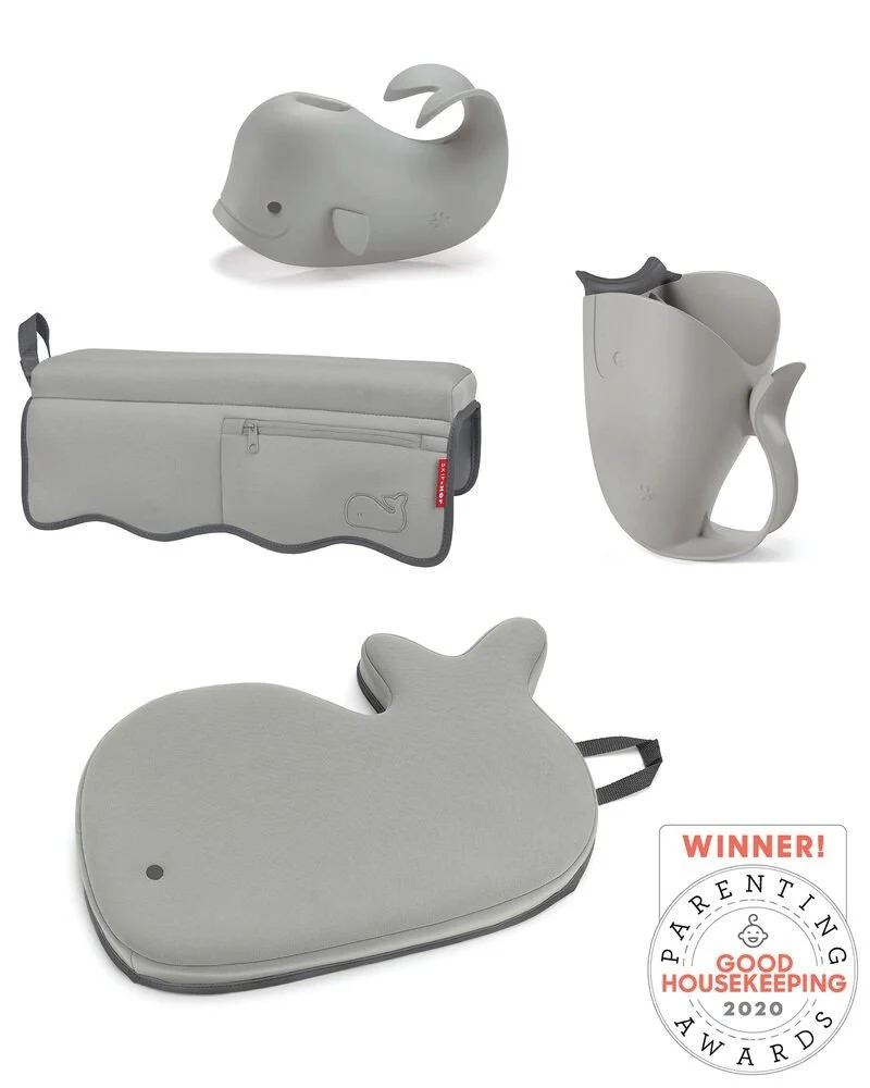 Kit produse esentiale pentru baie Skip Hop Moby gri foto