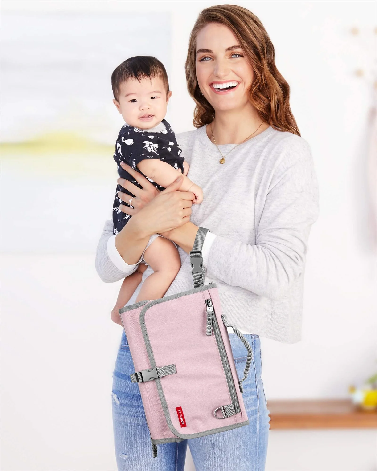 Пеленальник Skip Hop Pronto Signature Pink Heather foto