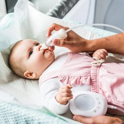 Молокоотсос электрический BabyOno Compact Plus с назальным аспиратором