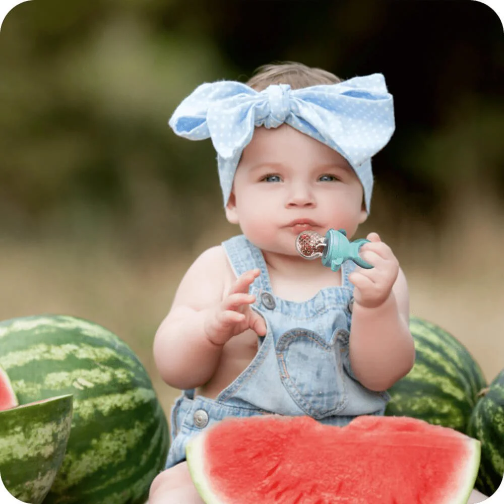 Dispozitiv pentru hranirea bebelusilor Neno Frutta foto