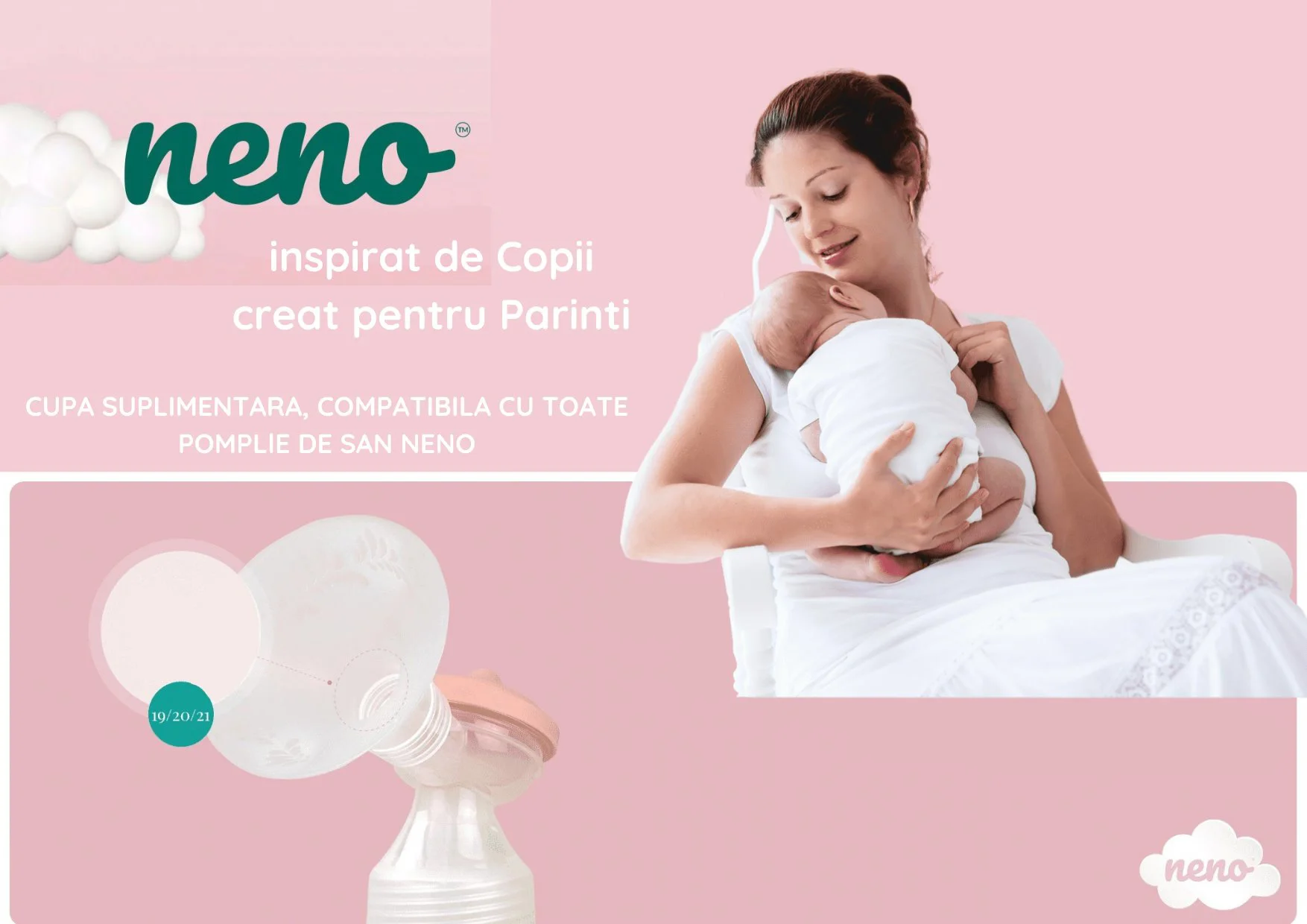 Cupa suplimentara Neno compatibila cu toate pompele de san Neno, 21 mm foto