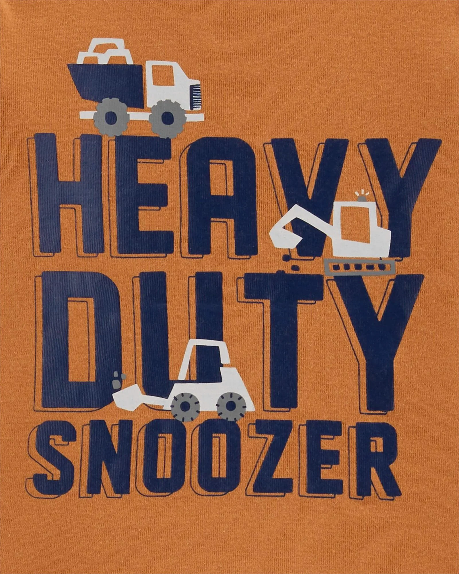 Carter's Set 2 piese Pijama bumbac si fleece Excavator foto