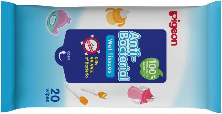 Servetele umede Pigeon antibacteriene, 20 buc. foto