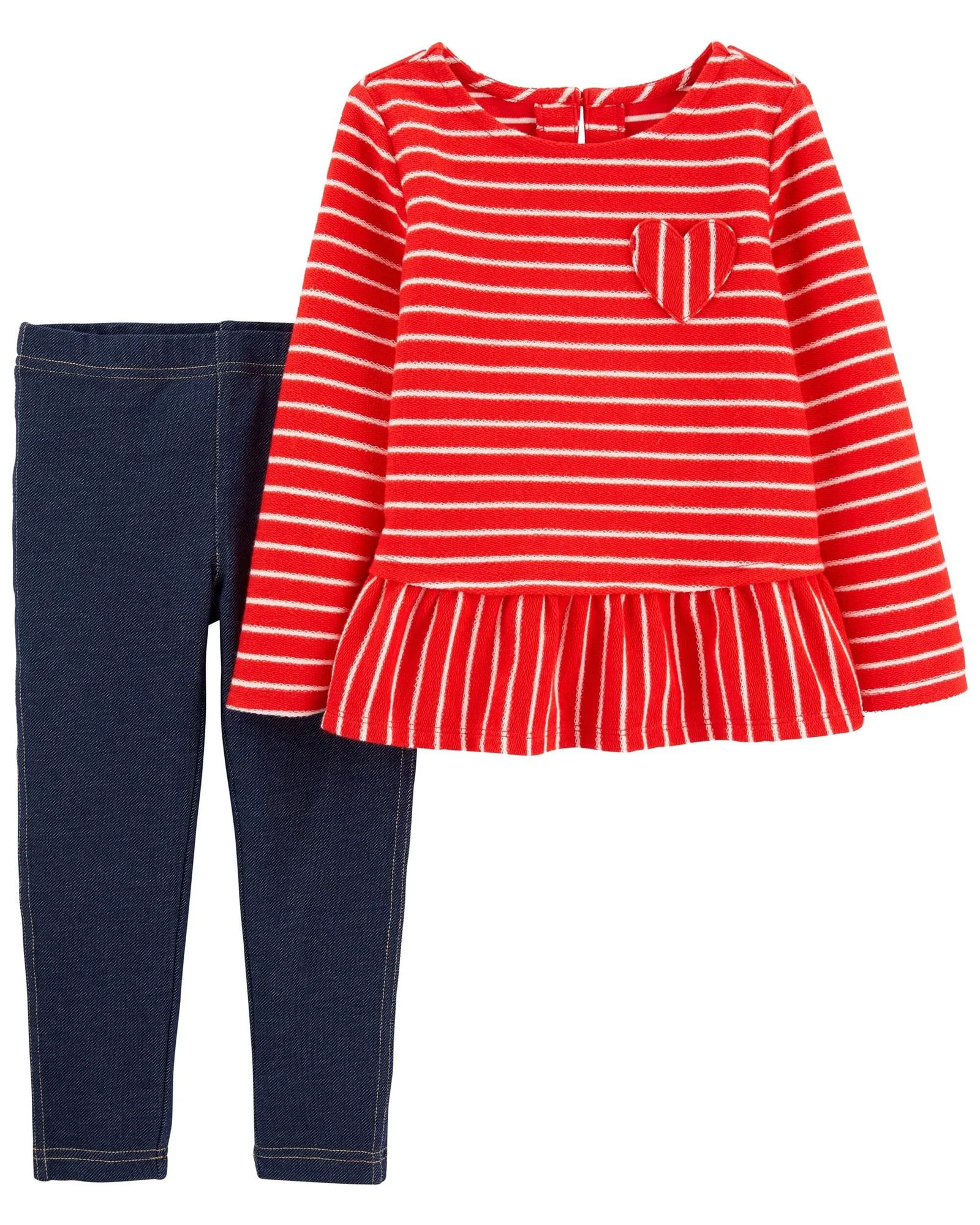 Carter's Set 2 piese Pantaloni si Bluza cu dungi foto