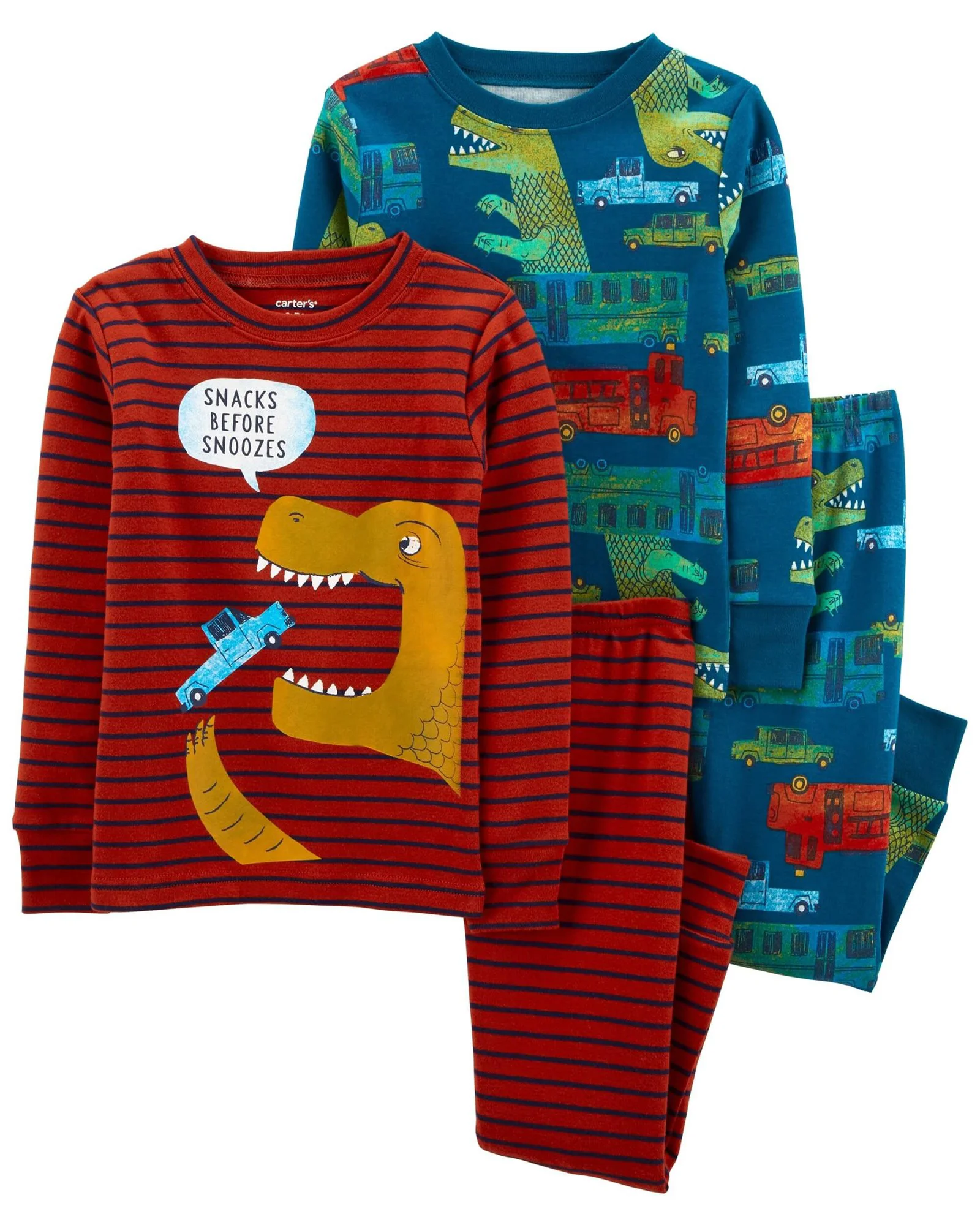 Carter's Set 2 pijamale Dinozauri foto