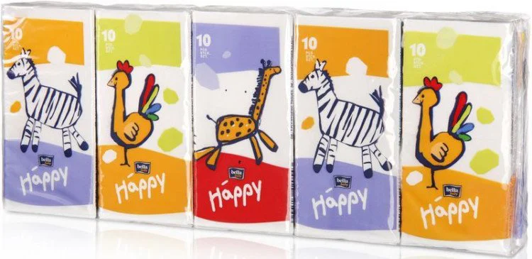 Servetele uscate Bella Happy, 10x10 buc.