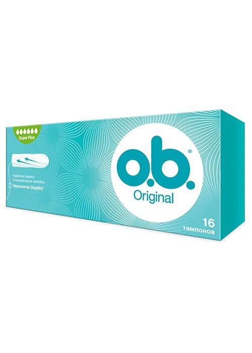 Tampoane OB Original Super Plus (6 picaturi), 16 buc.