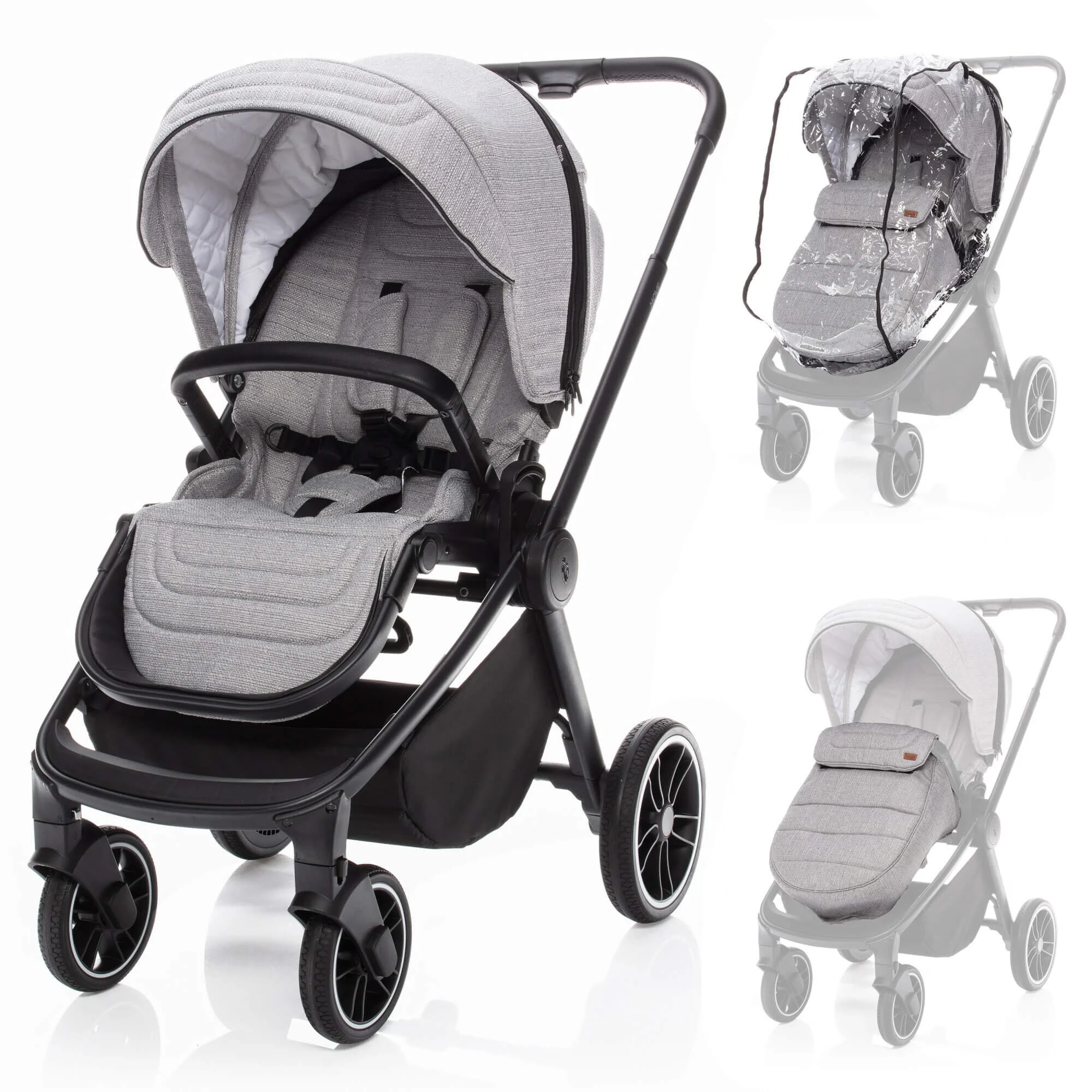 Carucior ZOPA Move Silver Grey/Black foto