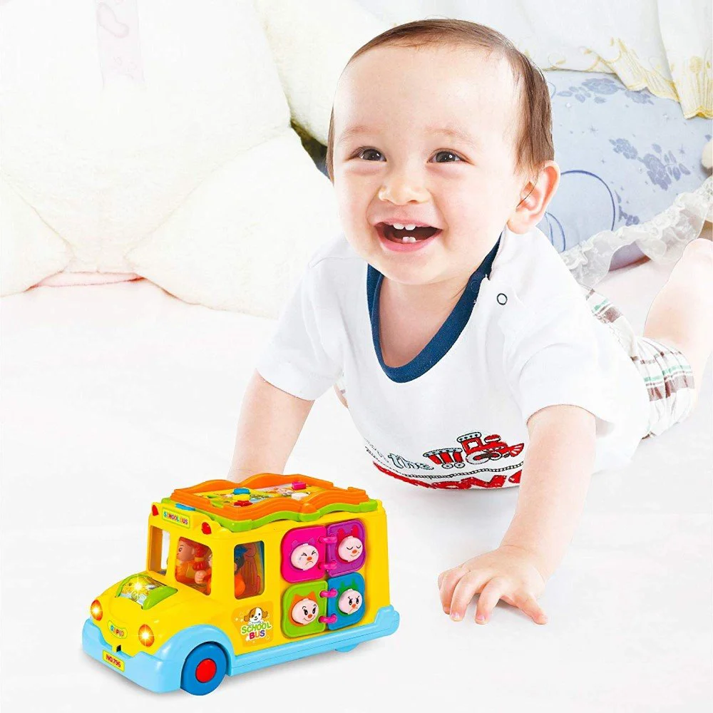 Музыкальная развивающая игрушка Hola Toys Школьный автобус
