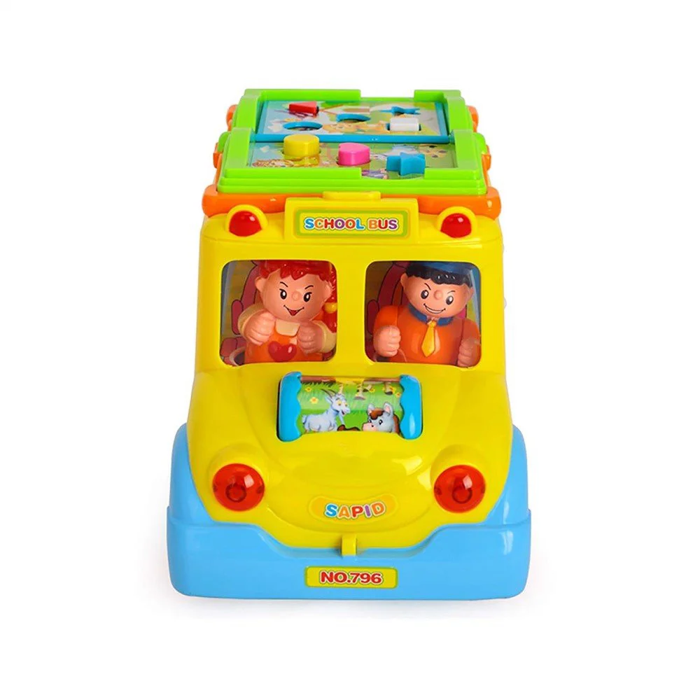 Музыкальная развивающая игрушка Hola Toys Школьный автобус