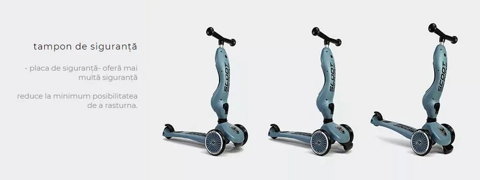 Trotineta transformabila 2 in 1 Scoot & Ride HighwayKick 1 Steel