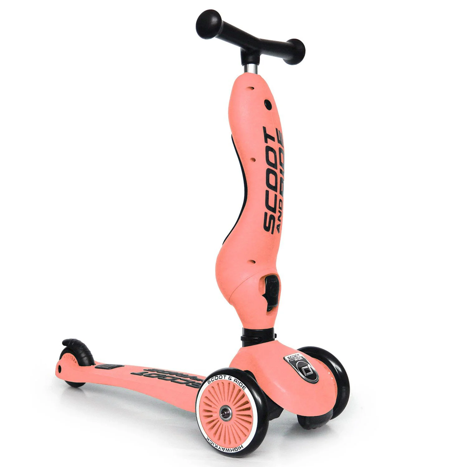 Самокат трансформер 2 в 1 Scoot & Ride HighwayKick 1 Peach foto