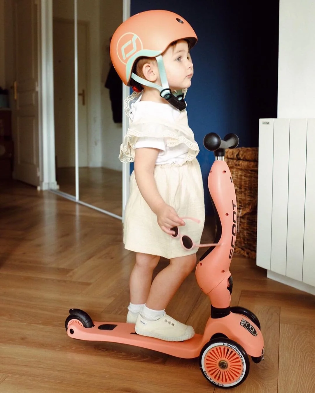 Trotineta transformabila 2 in 1 Scoot & Ride HighwayKick 1 Peach foto
