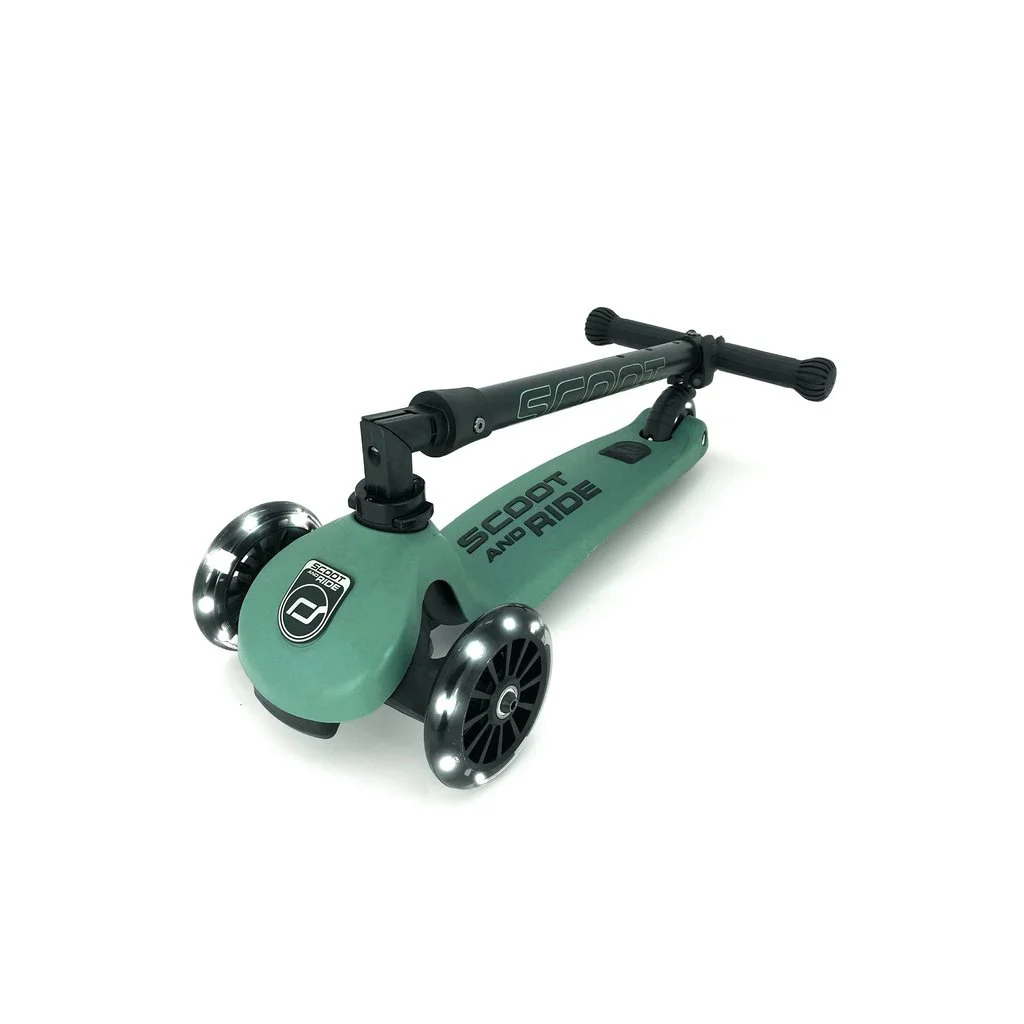 Trotineta pliabila Scoot & Ride HighwayKick 3 Led Forest foto