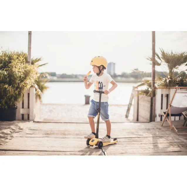 Самокат cкладной Scoot & Ride HighwayKick 3 Led Lemon foto