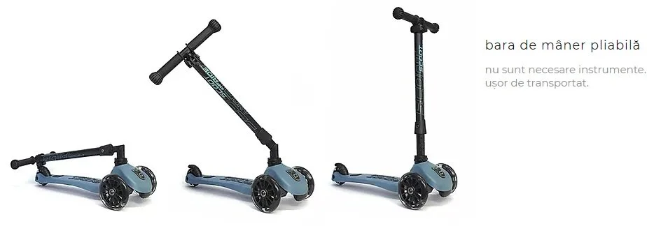 Cамокат cкладной Scoot & Ride HighwayKick 3 Led Blueberry foto