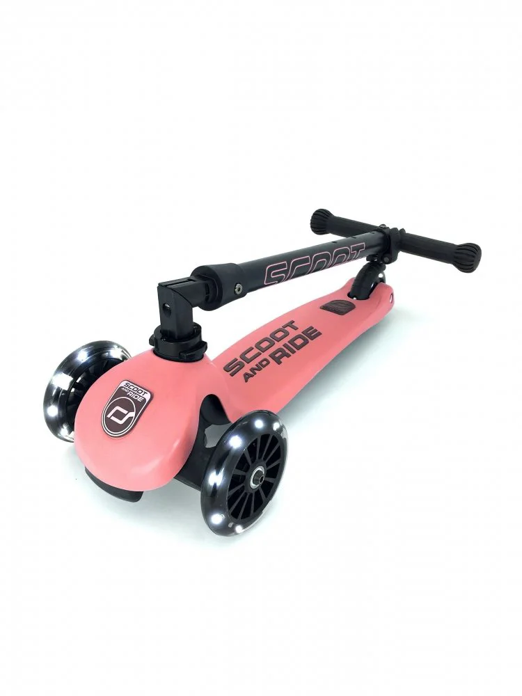 Cамокат cкладной Scoot & Ride HighwayKick 3 Led Peach foto