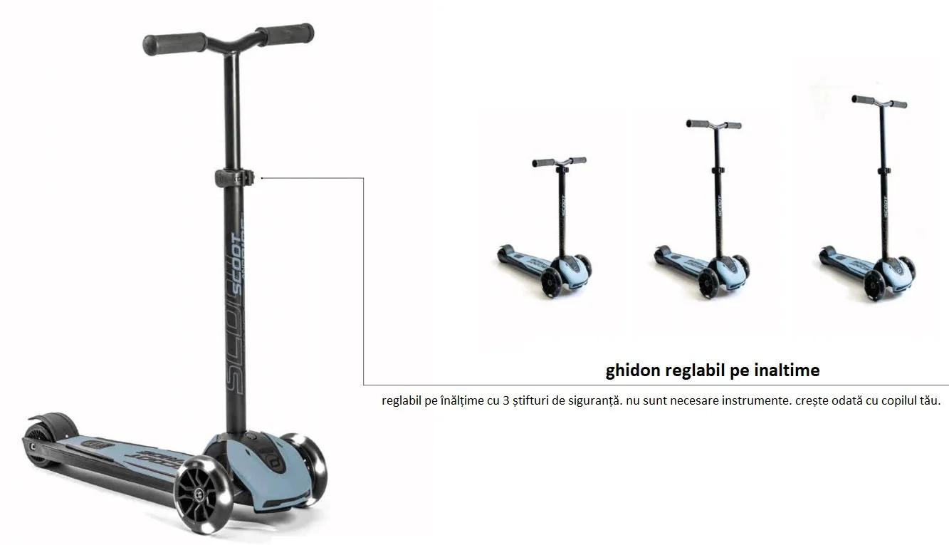 Cамокат cкладной Scoot & Ride HighwayKick K5 Led Steel foto