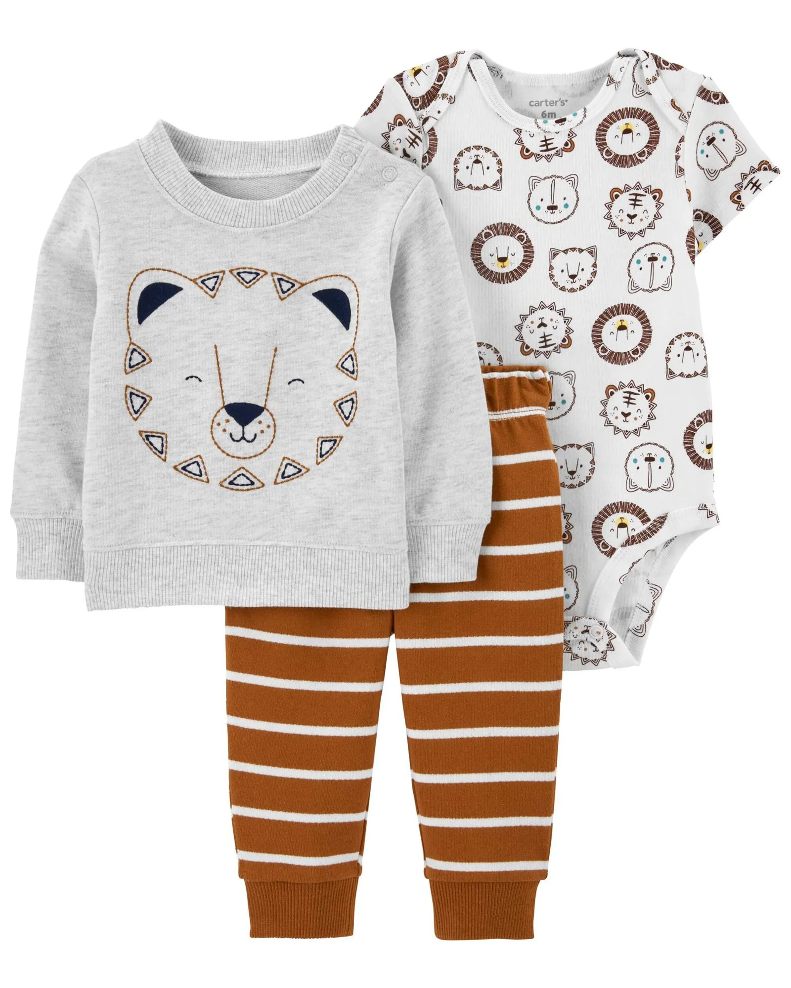 Carter's Set 3 piese Bluza, body si pantaloni Tigru foto