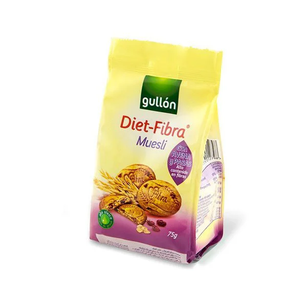 Biscuiti Gullon Diet Fibra Muesli, 75 g