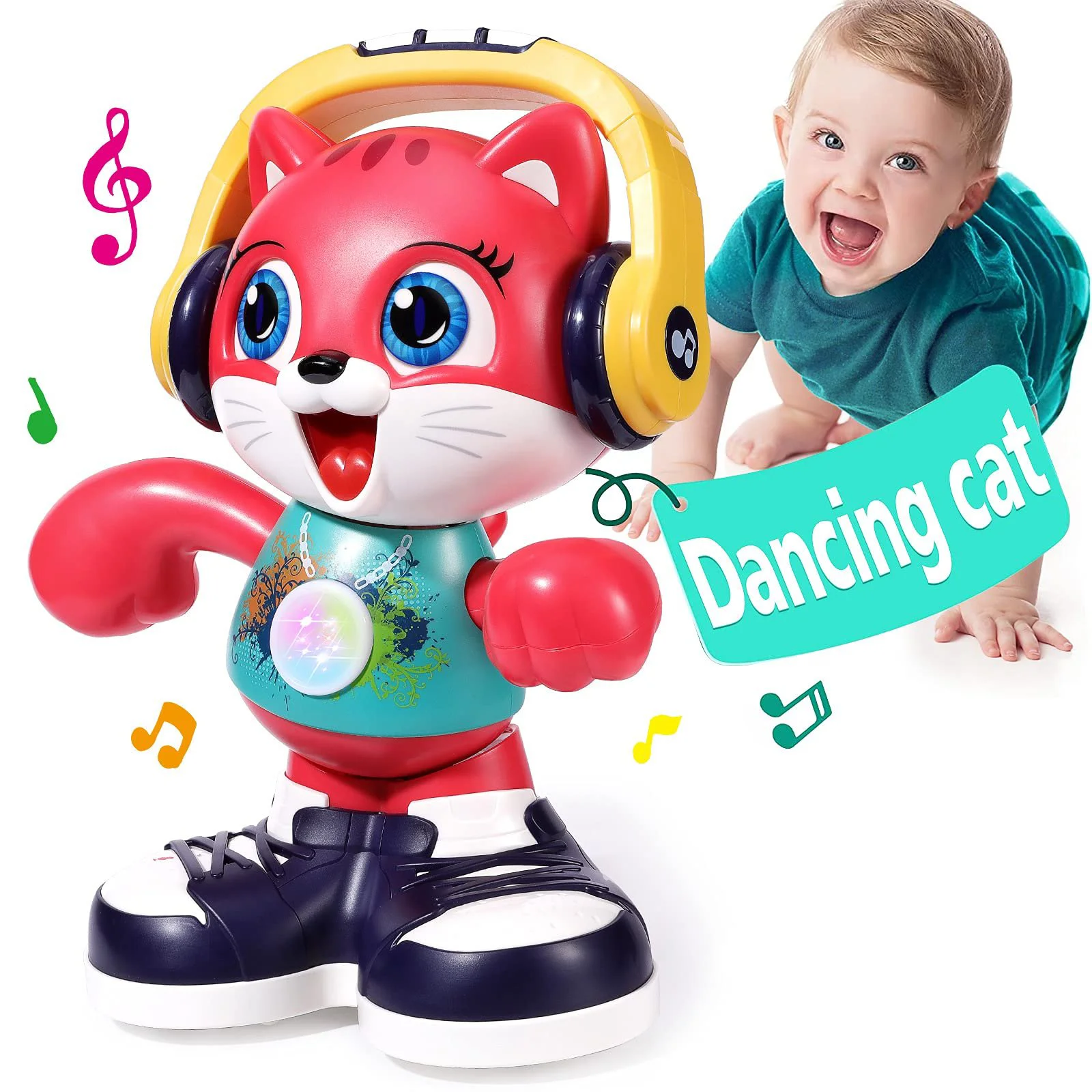 Jucarie interactiva Hola Toys Pisica dansatoare