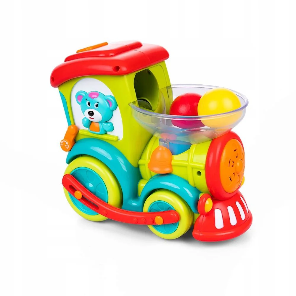 Музыкальная игрушка Hola Toys Локомотив с шариками, звуками и огнями