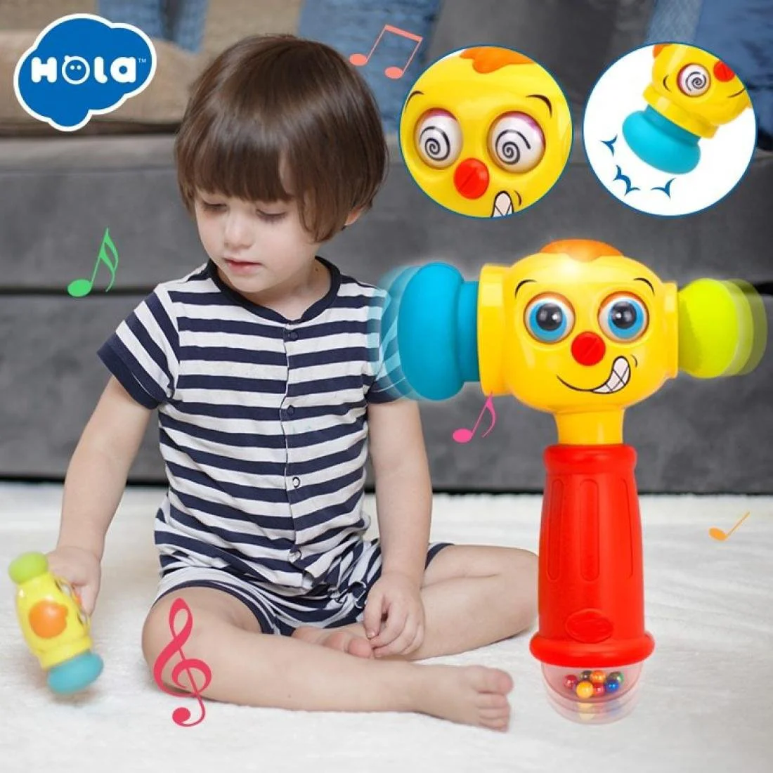 Музыкальная игрушка Hola Toys Веселый молоток