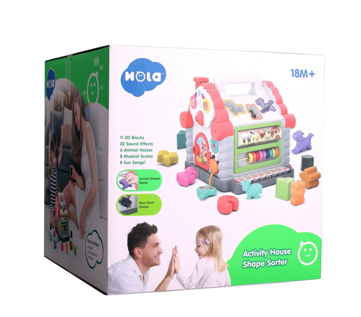 Музыкальная игрушка-сортер Hola Toys Веселый Домик